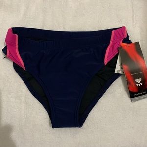 Navy/Pink Workout Bikini Bottom